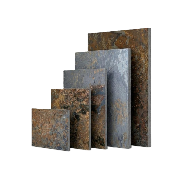 Brazilian rustic riven slate hearths in a range of sizes
