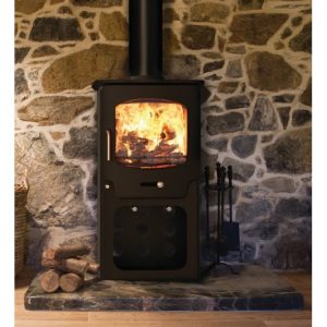 Saltfire ST-X4 with Log Store Multi Fuel Stove - view 3