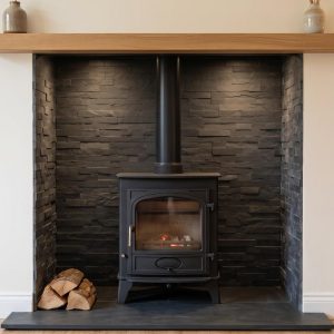 Black Splitface Tiles 600x150mm