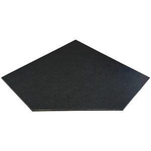 Honed Black Granite Pentagon