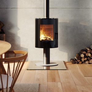 ACR Osprey eVe with Pedestal Wood Burning Cylinder Stove