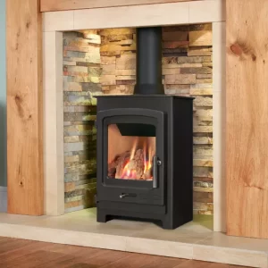 Portway P1 Contemporary Gas Stove with Logs