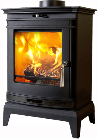 Portway Rochester 5 Black Multifuel Stove - Image 2