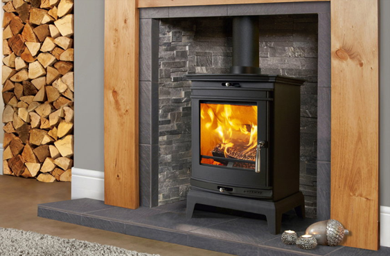 Portway Rochester 5 Black Multifuel Stove