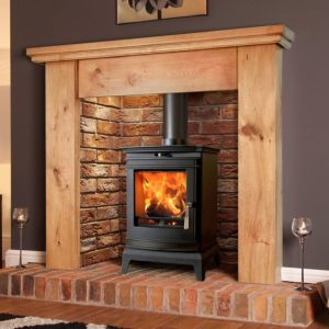 Portway Rochester 5 Black Wood Burning Stove