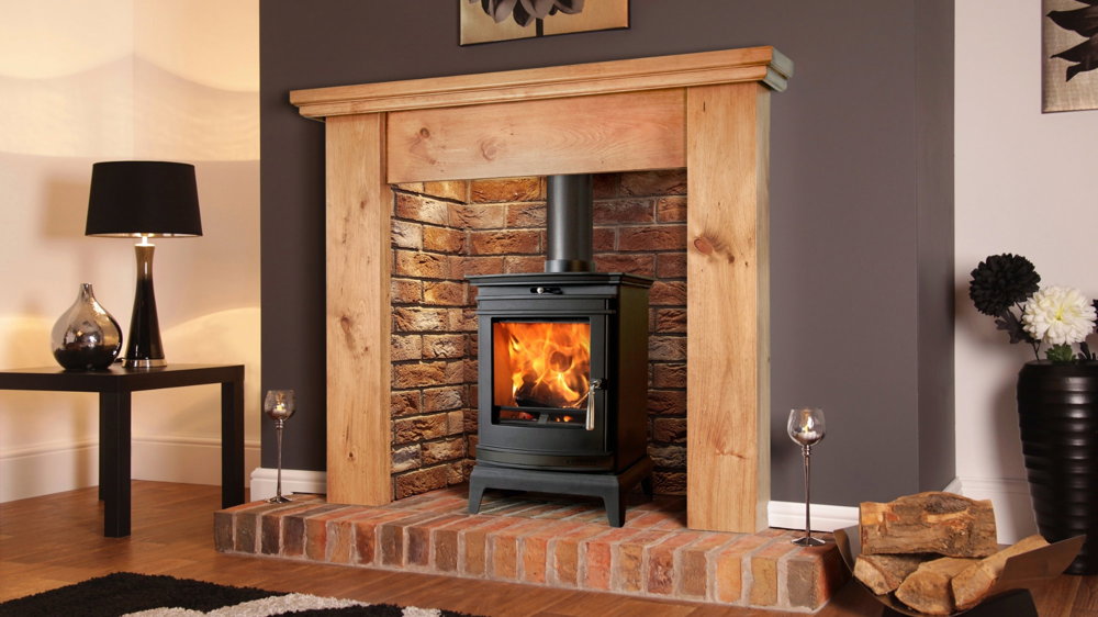 Portway Rochester 5 Black Wood Burning Stove