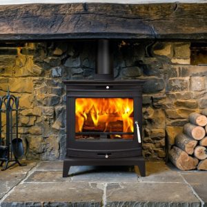 Portway Rochester 7 Black Multifuel Stove