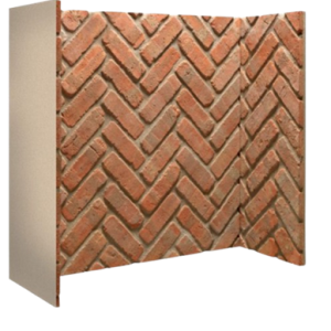 Rustic Brick Herringbone Chamber