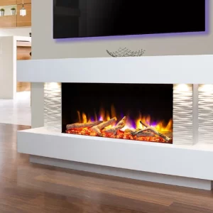 Toronto 800 Textured Free Standing Suite in White