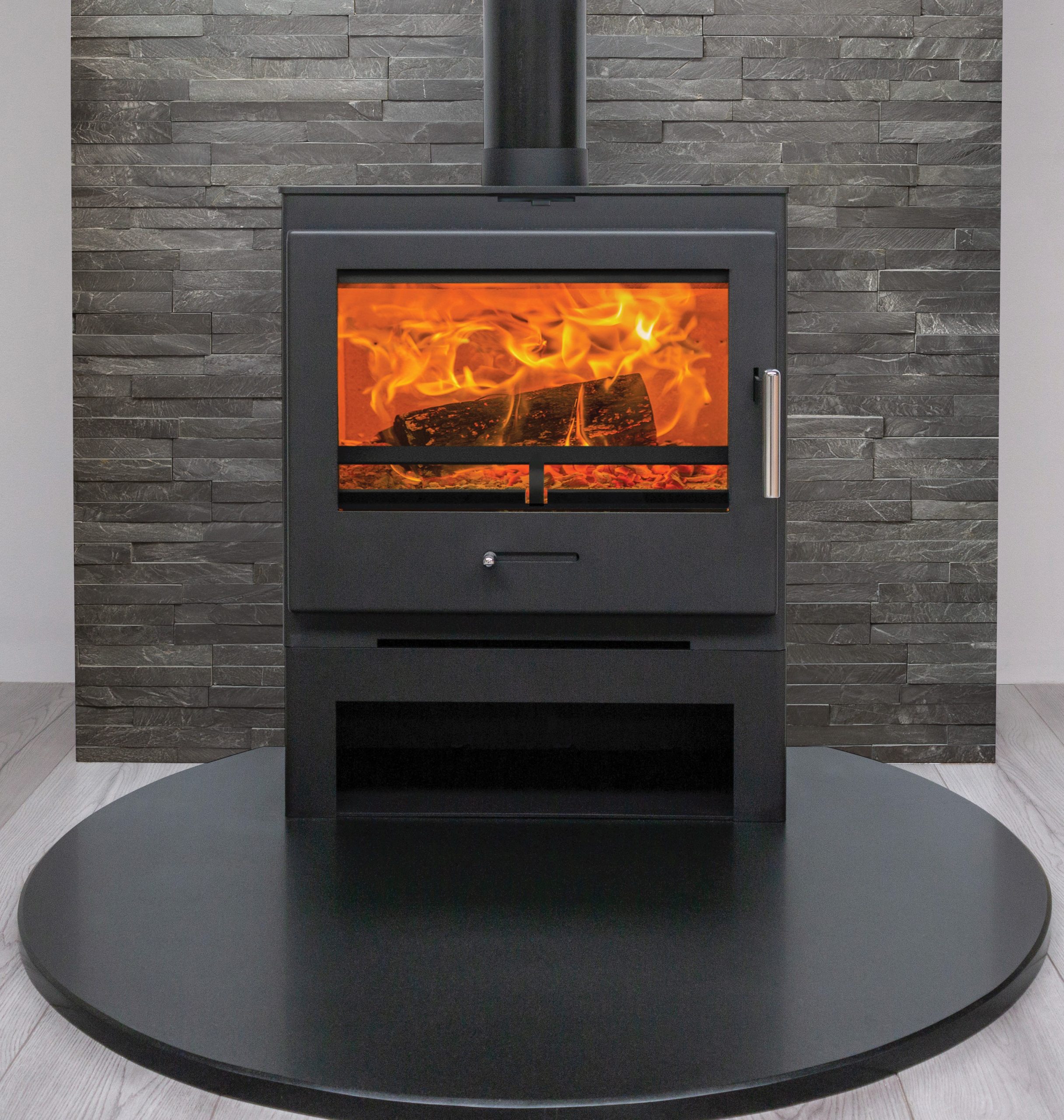 Bohemia X40 Cube XtraWide 5kW Multi Fuel Stove - Image 2